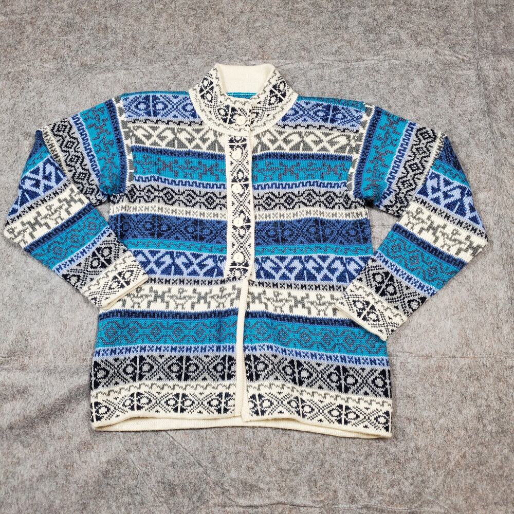 Inka Tradition Sweater Womens Small? Baby Alpaca Aztec Geometric Knit Peruvian